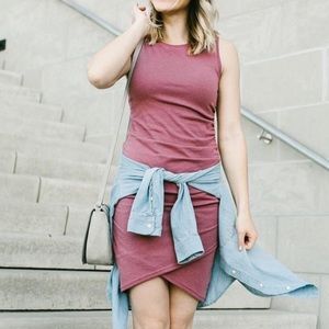 Ruched Side Sleeveless Dress